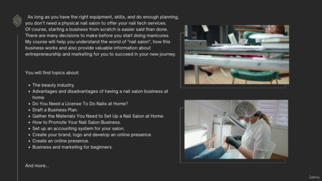 Nail Salon - How to Start a Small Business From Home. – Screenshot 1