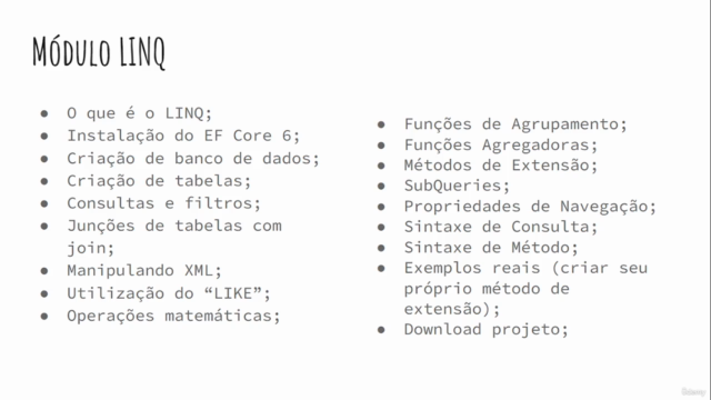 Curso Entity Framework Core C# e Bônus – Screenshot 1