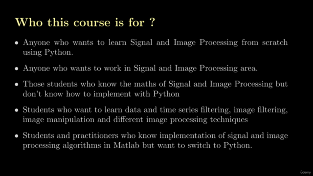 Python for Signal and Image Processing Master Class – Screenshot 2