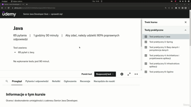 Senior Java Developer Quiz — sprawdź się! – Screenshot 2