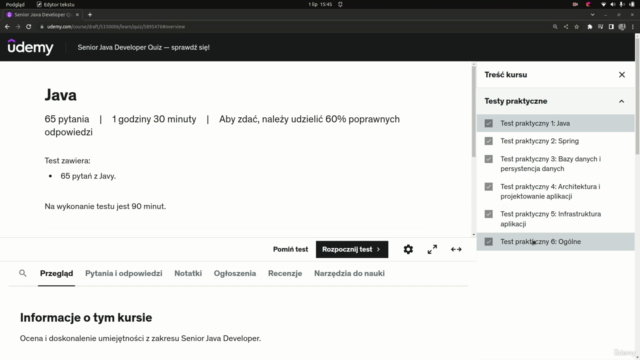 Senior Java Developer Quiz — sprawdź się! – Screenshot 3