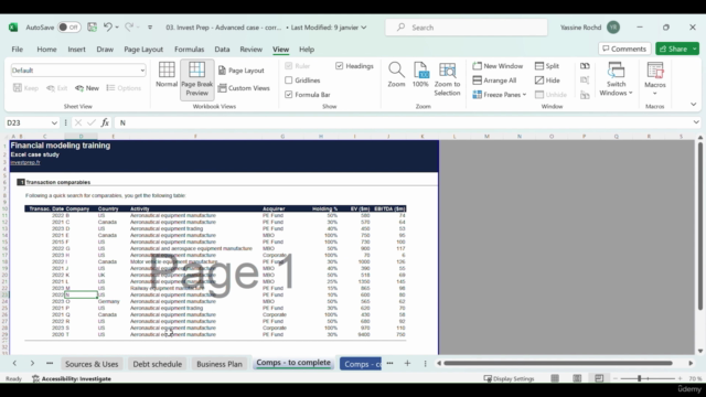 Financial Modeling on Excel Complete finance course on Excel – Screenshot 4