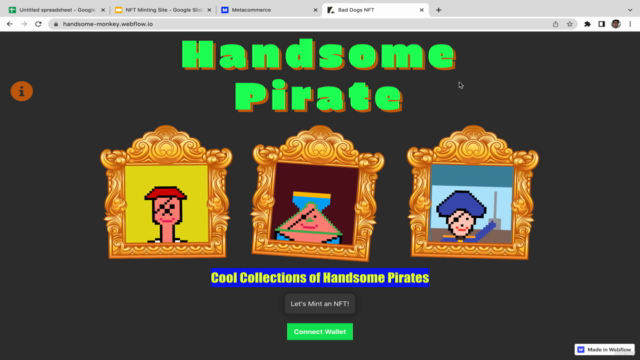 Launching NFTs: Building NFT Minting Website with No Code – Screenshot 1