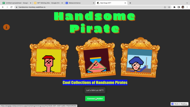 Launching NFTs: Building NFT Minting Website with No Code – Screenshot 2