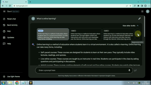 Fundamental Course in Chatbot Technology and Google Gemini – Screenshot 3