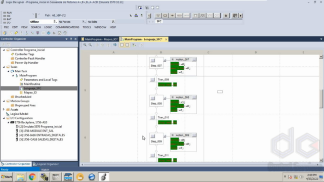 PLC Studio 5000 Allen Bradley (SFC y Texto Estructurado) – Screenshot 3