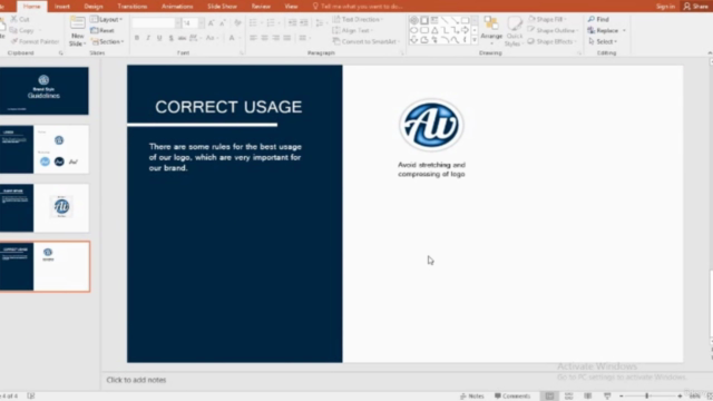 Designing a Brand Style Guide in PowerPoint – Screenshot 2