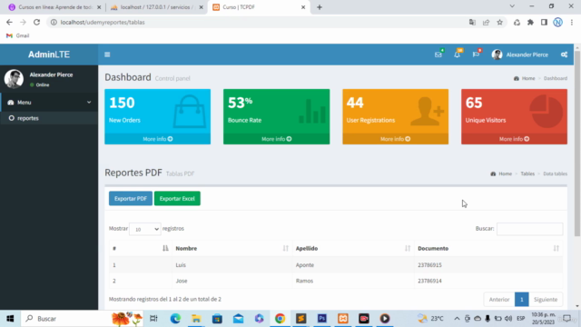 Crea reportes pdf en php con TCPDF y MySQL – Screenshot 4