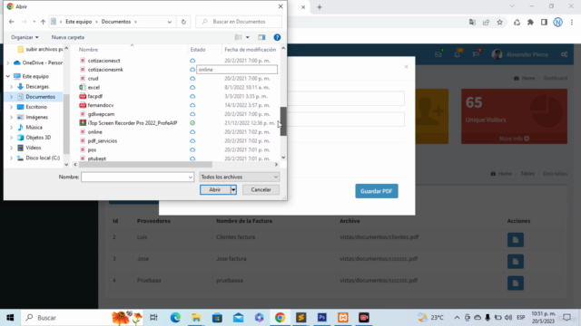 Como subir archivos pdf con php y guardarlos en MySQL – Screenshot 2
