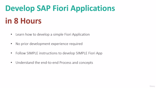 Develop SAP Fiori Applications in 8 Hours – Screenshot 1