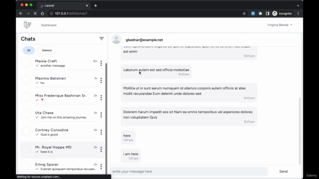 Realtime Chat with Laravel-Livewire: Tall App from Scratch – Screenshot 3