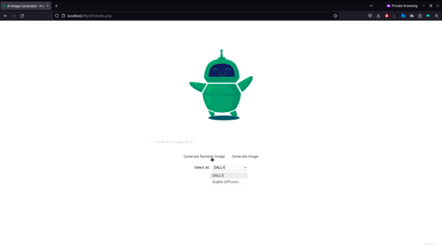 Create Text To Image WebApp Using AI - PHP MySQL JavaScript – Screenshot 1