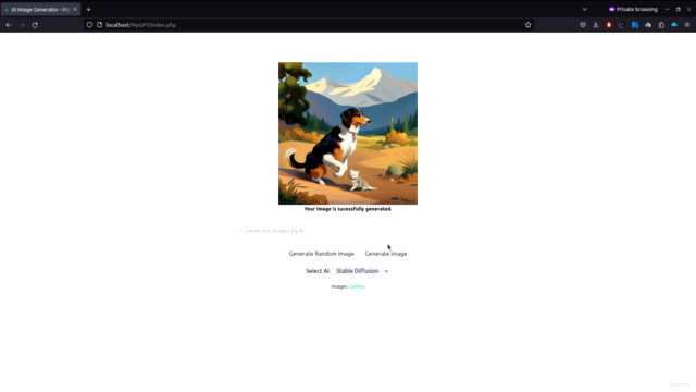 Create Text To Image WebApp Using AI - PHP MySQL JavaScript – Screenshot 4
