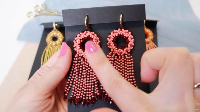 Learn How To Create Fashionable Fringe Earrings With Pearls – Screenshot 1