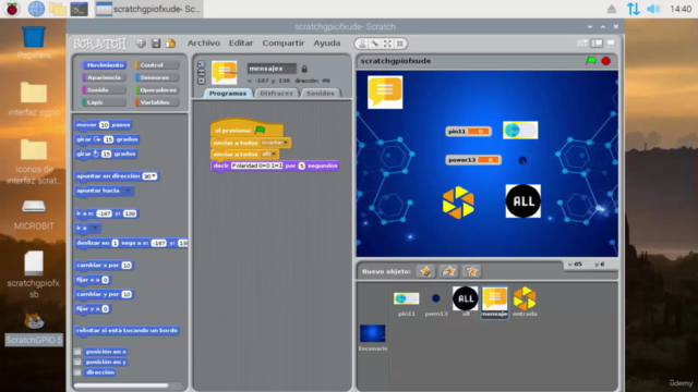 Scratch-GPIO para Raspberry Pi – Screenshot 1