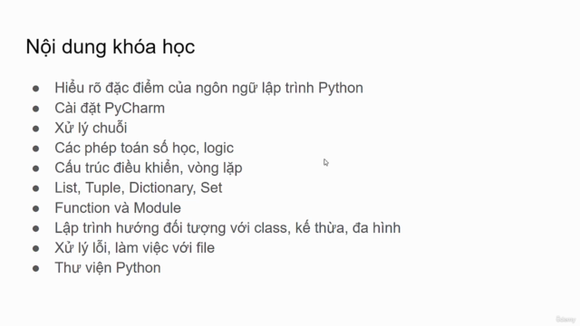 Lập trình Python từ cơ bản đến nâng cao thông qua các dự án – Screenshot 4