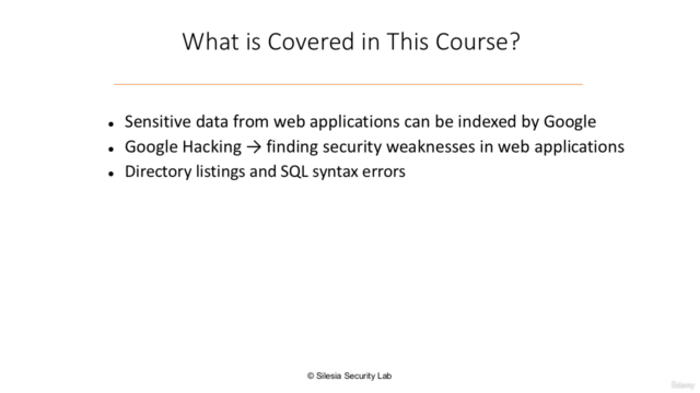 Web Application Security Testing with Google Hacking – Screenshot 2