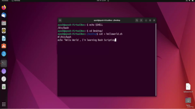 Bash Scripting Tutorial – Learn Linux Shell Script – Screenshot 4