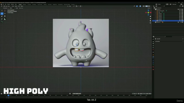 Creación de personajes para videojuegos en blender 3.5.1 – Screenshot 2