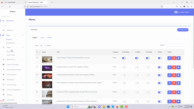 Laravel - Build News Portal and Magazine Website (2024) – Screenshot 3