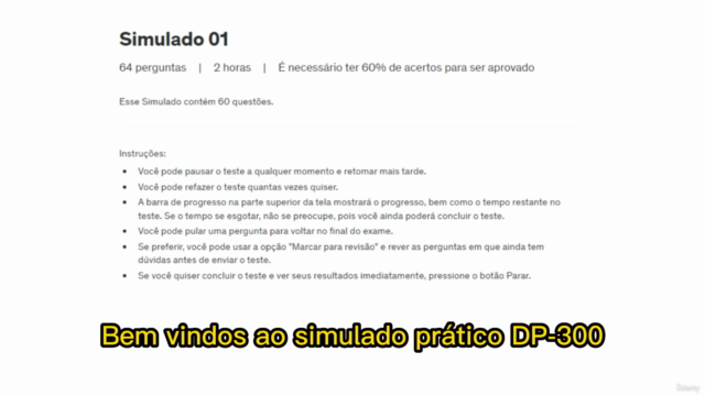 Simulado Prático DP-300 administrador de Banco de Dados – Screenshot 1