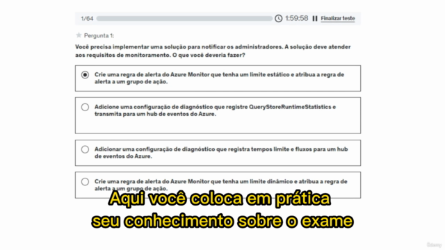 Simulado Prático DP-300 administrador de Banco de Dados – Screenshot 2