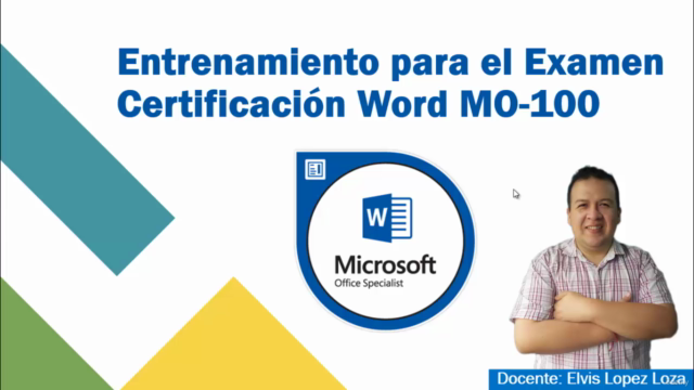 Certificate en el examen Word Associate MO100 – Screenshot 1