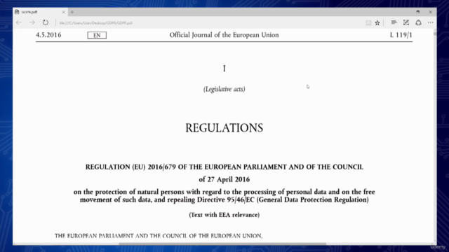 General Data Protection Regulation (GDPR) – Screenshot 2