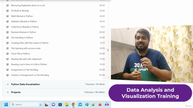 Data Analytics using Python [2024] with 9 Projects in HINDI – Screenshot 3
