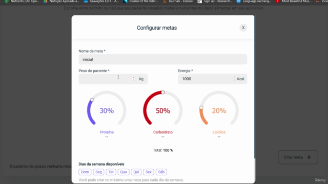 Elaborando Dietas na Prática com Softwares de Nutrição – Screenshot 2