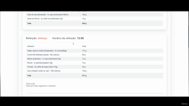 Elaborando Dietas na Prática com Softwares de Nutrição – Screenshot 4