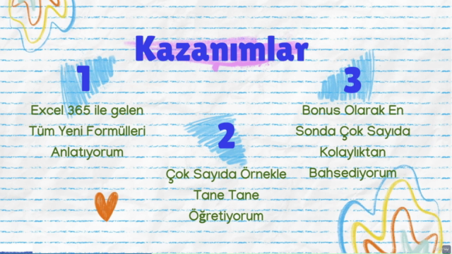 Microsoft Excel 365 & Excel 2021 Yeni Formüller -Bol Örnekli – Screenshot 2