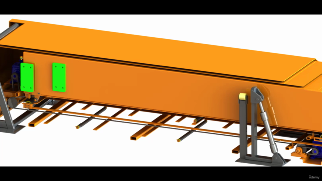 Teleskopik Konveyör Tasarımı & Solidworks Eğitimi – Screenshot 3