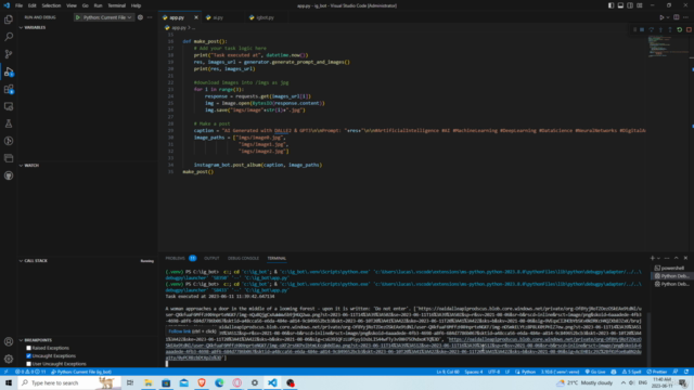 Python Programming: Building an AI-Powered Instagram Bot – Screenshot 3