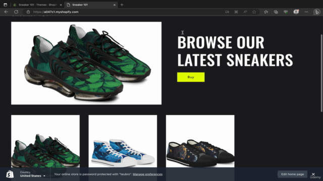 Shopify Dropshipping: Selling Custom AI Designed Sneaker – Screenshot 1