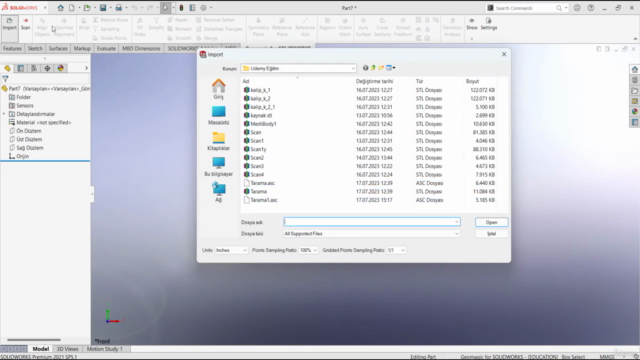 Geomagic for SolidWorks ile Tersine Mühendislik – Screenshot 1