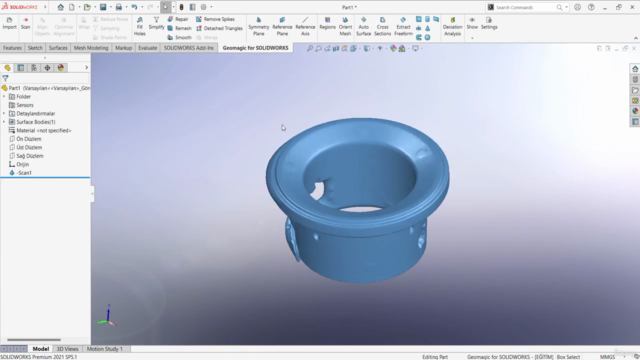 Geomagic for SolidWorks ile Tersine Mühendislik – Screenshot 4