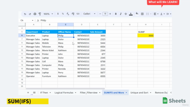 Google Sheets Masterclass: The Power of Excel and Analysis – Screenshot 1