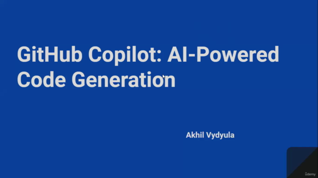 Mastering GitHub Copilot Boost Your Coding with AI – Screenshot 1