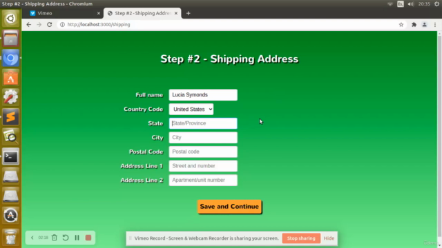 Code a web app with React and Paypal – Screenshot 2