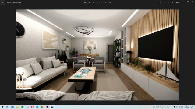 Sıfırdan 3 Boyutlu ve Etkileyici Kat Planı Boyama Eğitimi – Screenshot 4