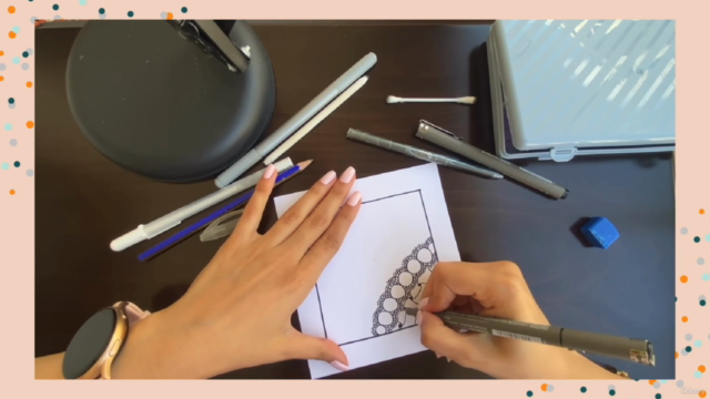 Zentangle Desenleri Çizimi Atölyesi |Orta Seviye – Screenshot 4