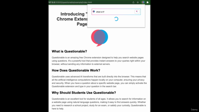 Transformers JS: Chrome Ext & Huggingface w/ FREE AI models – Screenshot 3