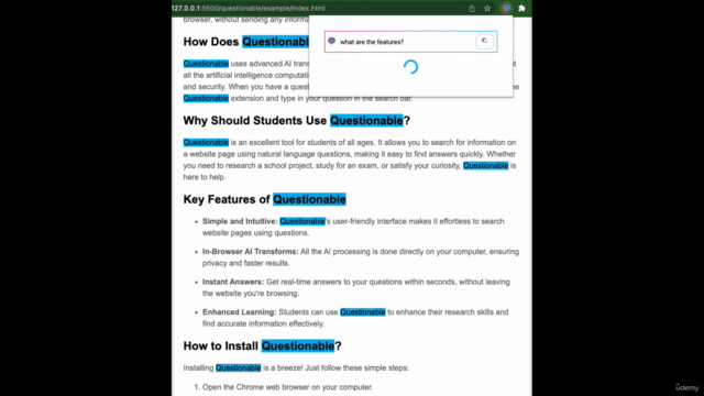 Transformers JS: Chrome Ext & Huggingface w/ FREE AI models – Screenshot 4