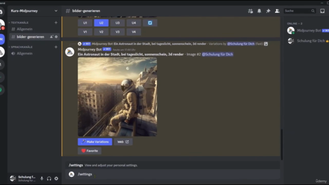 Midjourney - Komplettkurs für Einsteiger – Screenshot 2