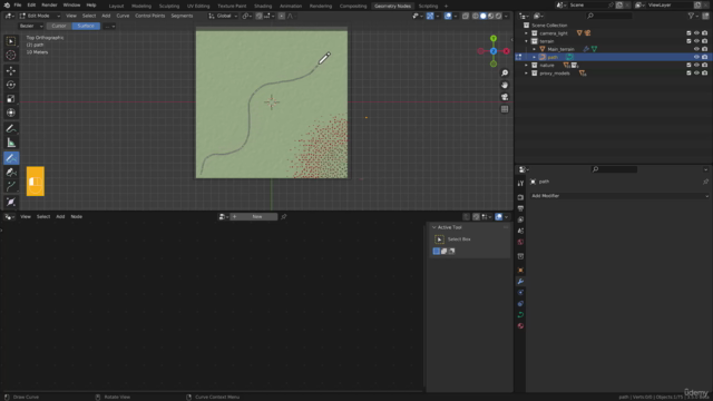 Creating a fir and pine forest in Blender – Screenshot 3