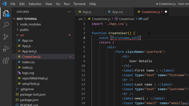 ReactJs tutorial (2024 EDITION) – Screenshot 1