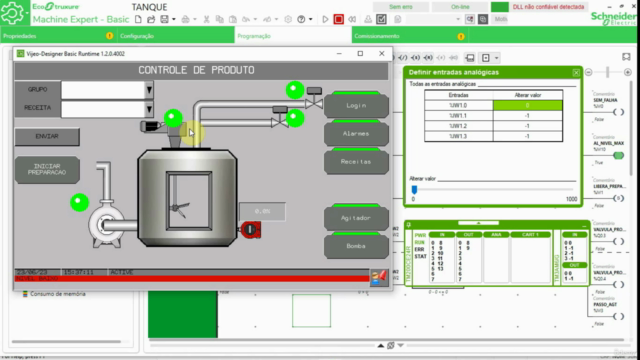 Comunicação PLC, IHM, Remota e Celular via Modbus TCP – Screenshot 2