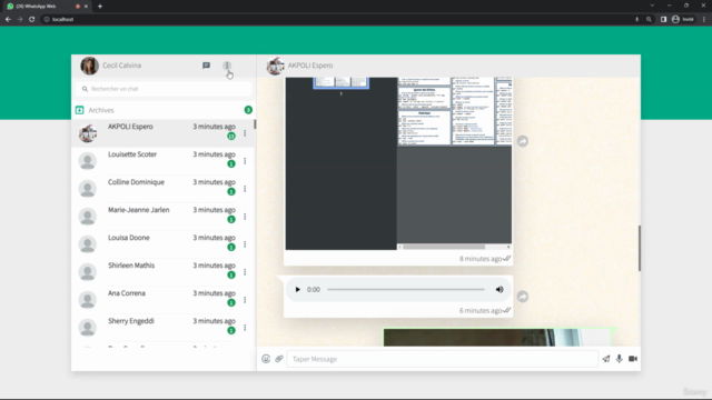 Clonez WhatsApp Web Business avec le framework Angular – Screenshot 4