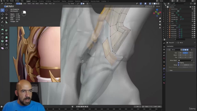 3D Female Armored Assassin in Blender course – Screenshot 2